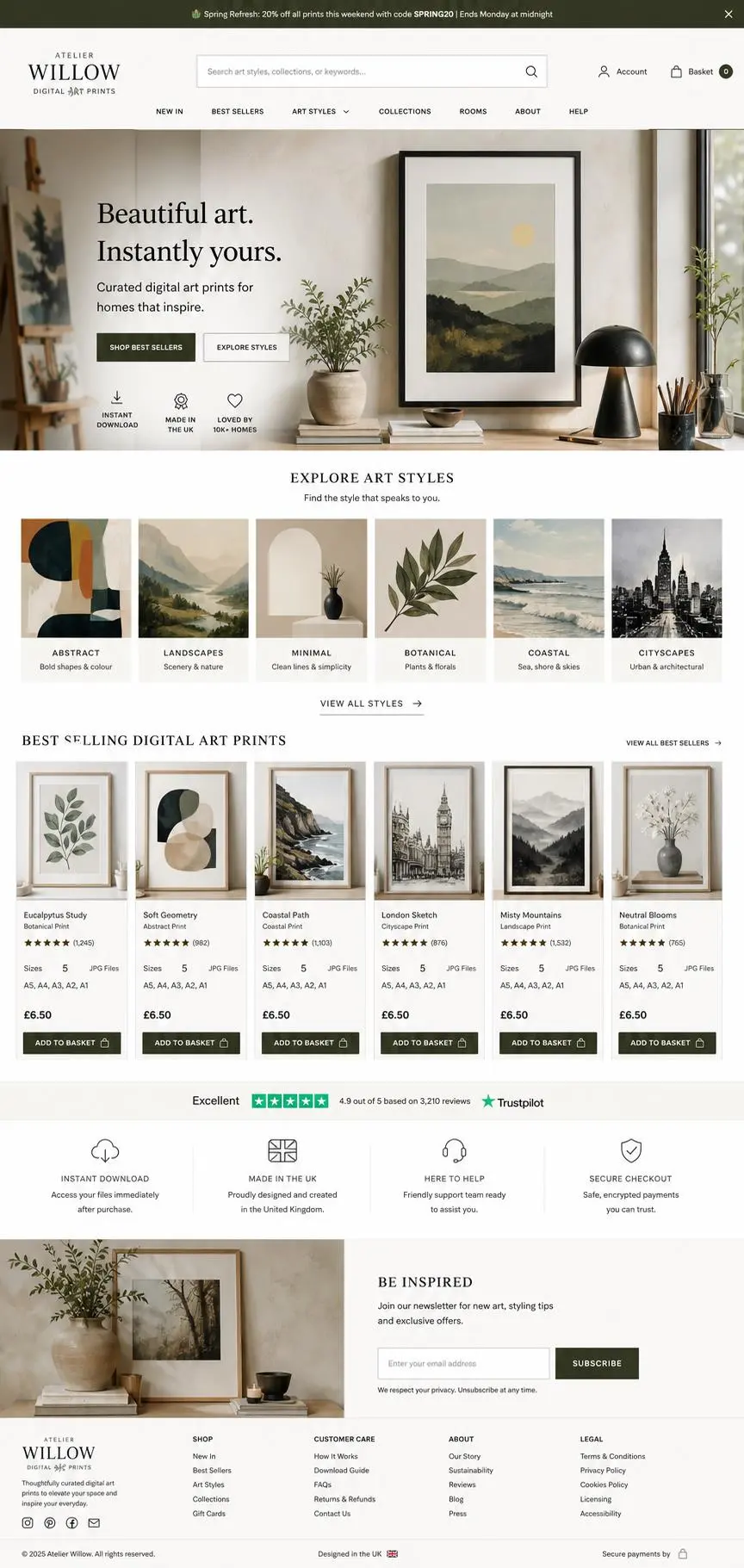 Featured image for selling digital art prints  online with Make Local for Global