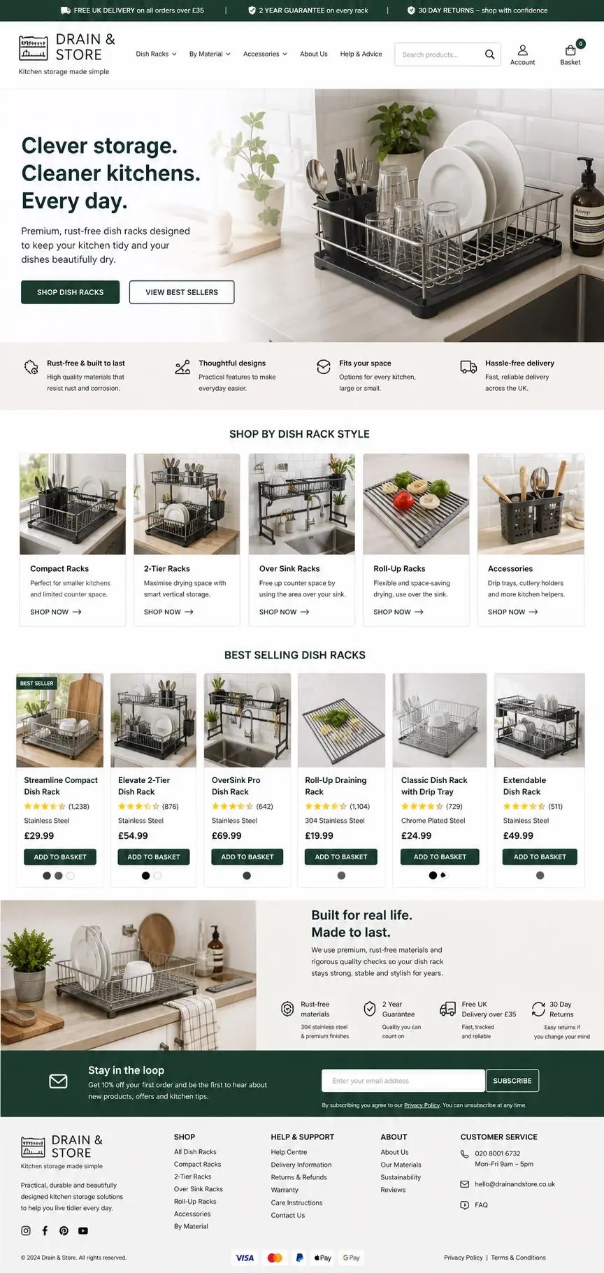 Featured image for selling dish racks  online with Make Local for Global