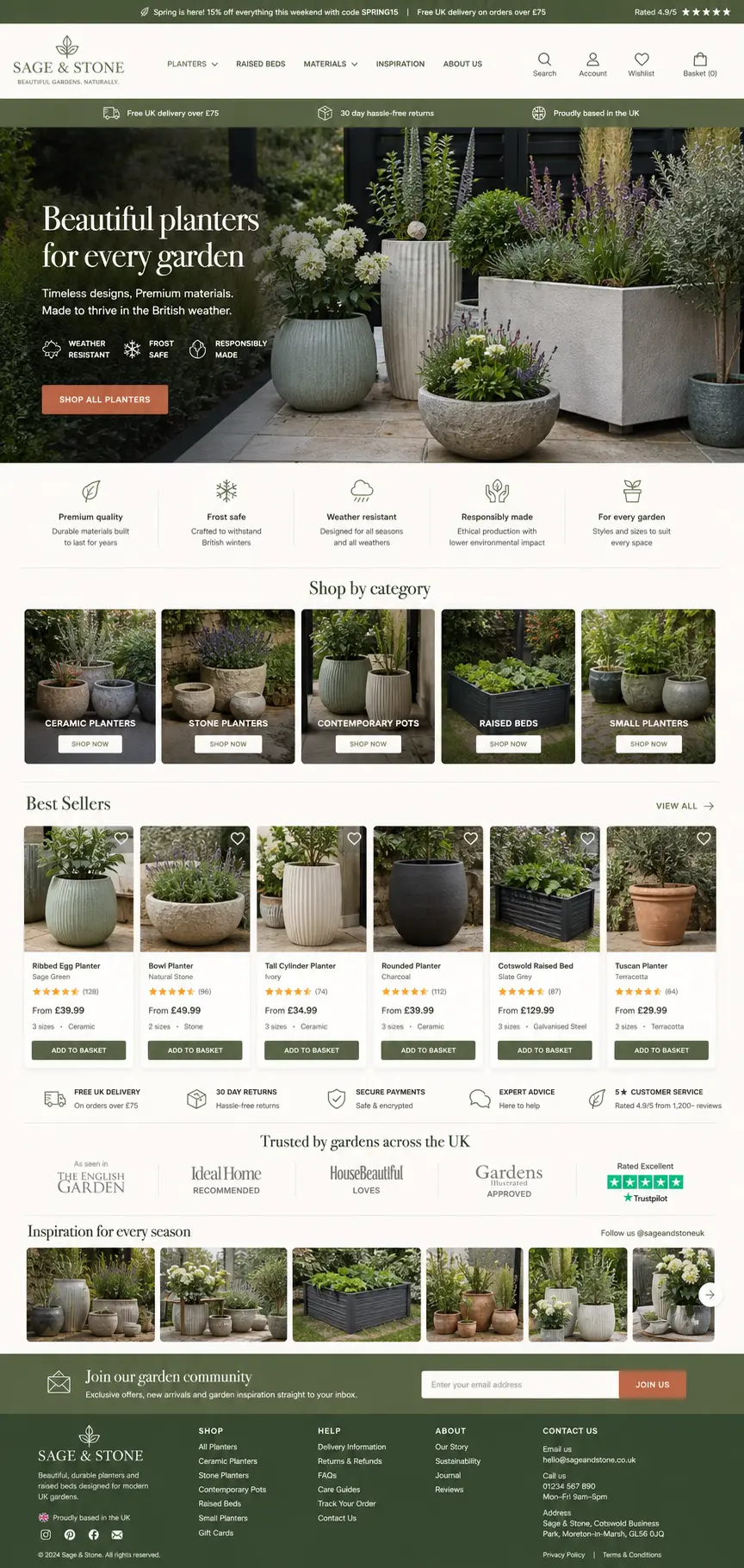 Featured image for selling garden planters  online with Make Local for Global