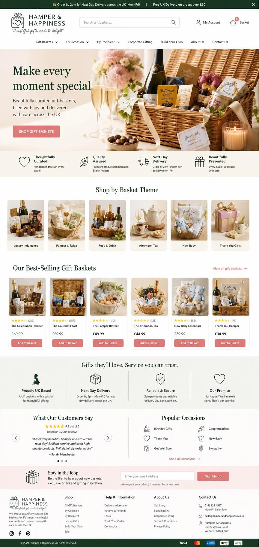 Featured image for selling gift baskets  online with Make Local for Global