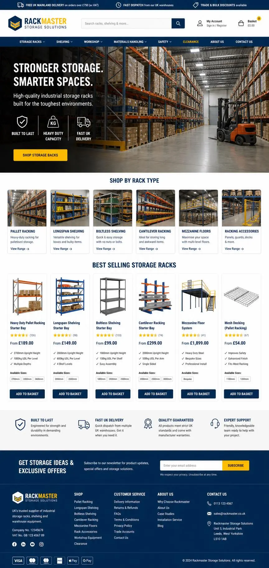 Featured image for selling industrial storage racks  online with Make Local for Global