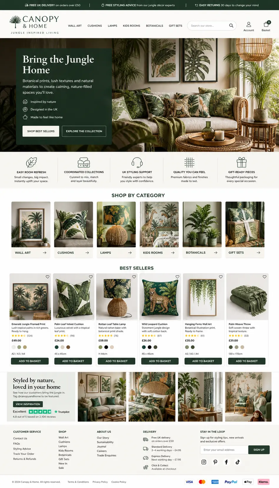 Featured image for selling jungle-themed decor  online with Make Local for Global