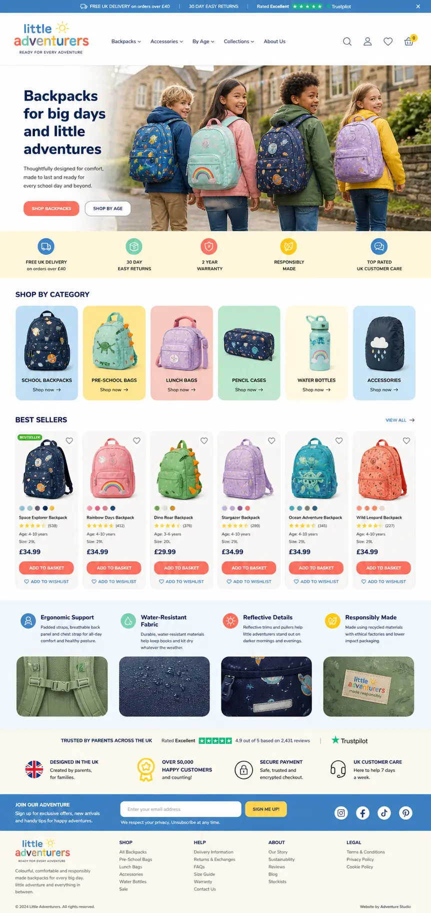 Featured image for selling kids’ backpacks  online with Make Local for Global