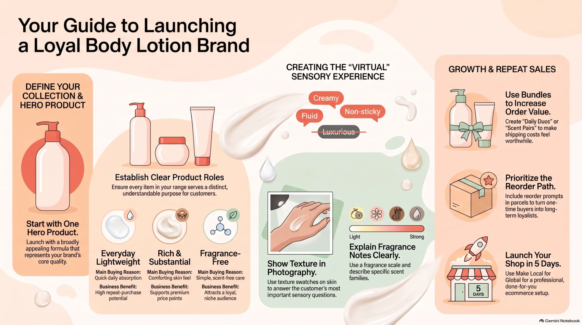 How to sell body lotion online and start a skincare business