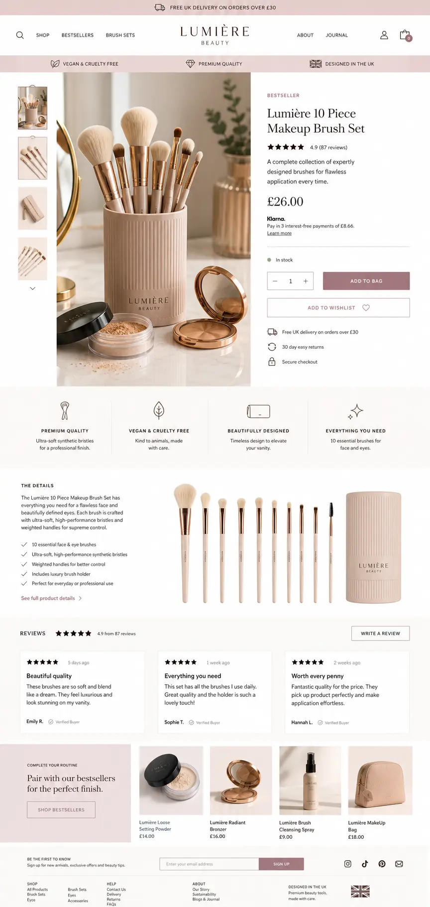 Featured image for selling makeup brushes  online with Make Local for Global