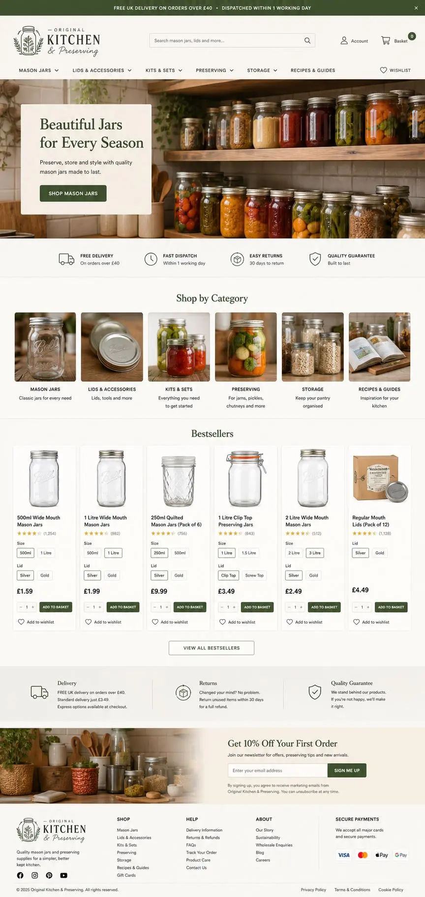 Featured image for selling mason jars  online with Make Local for Global
