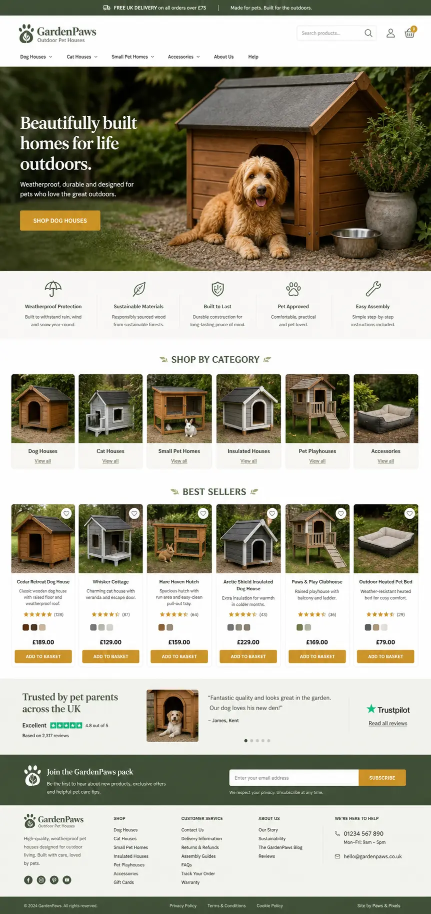 Featured image for selling outdoor pet houses  online with Make Local for Global
