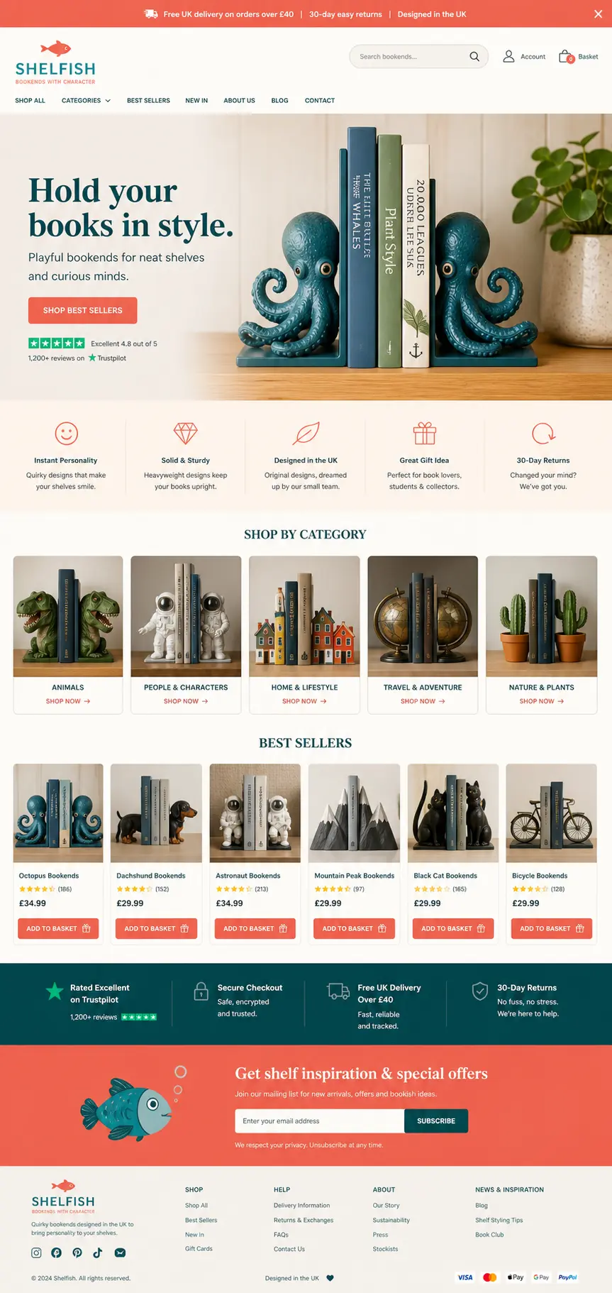 Featured image for selling quirky bookends  online with Make Local for Global