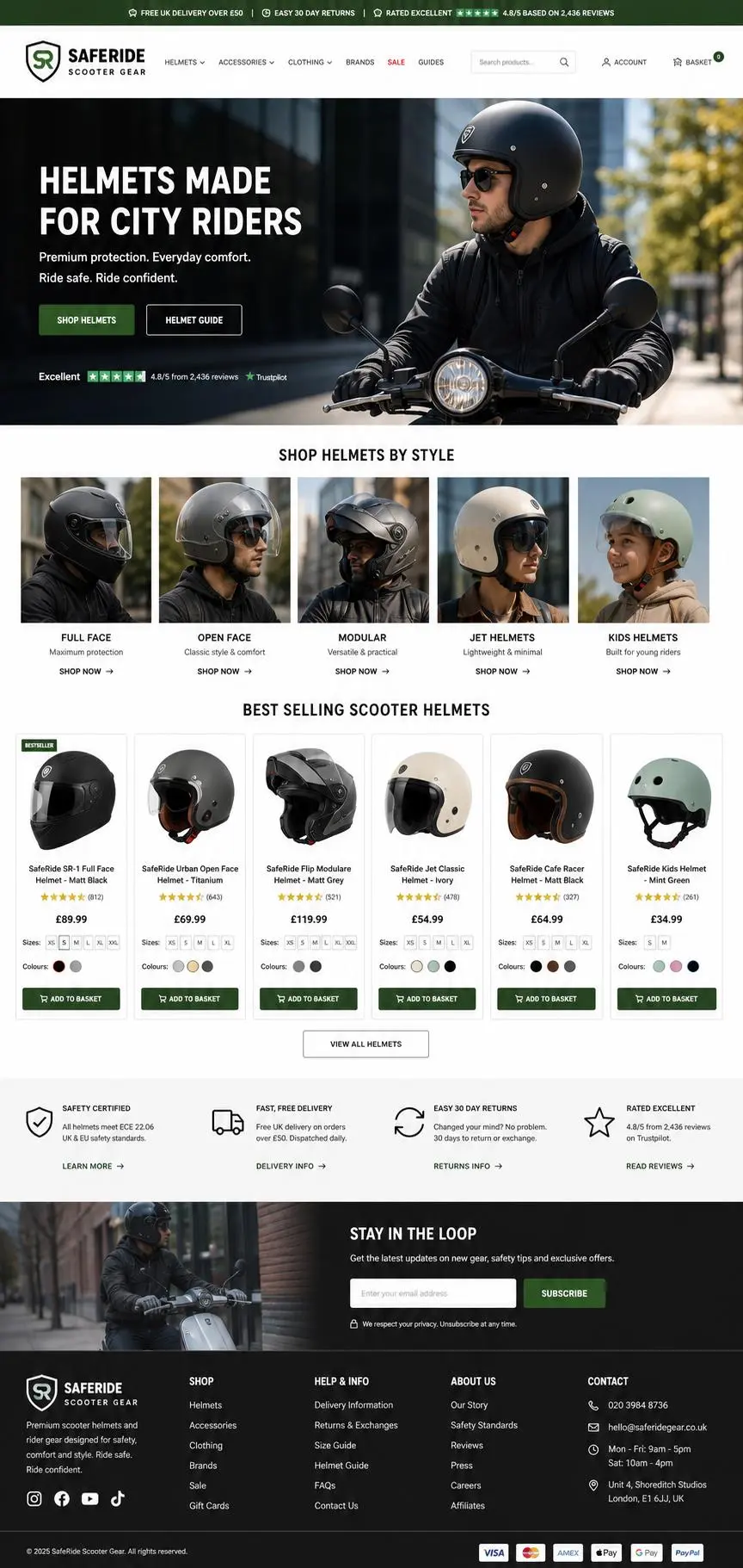 Featured image for selling scooter helmets  online with Make Local for Global