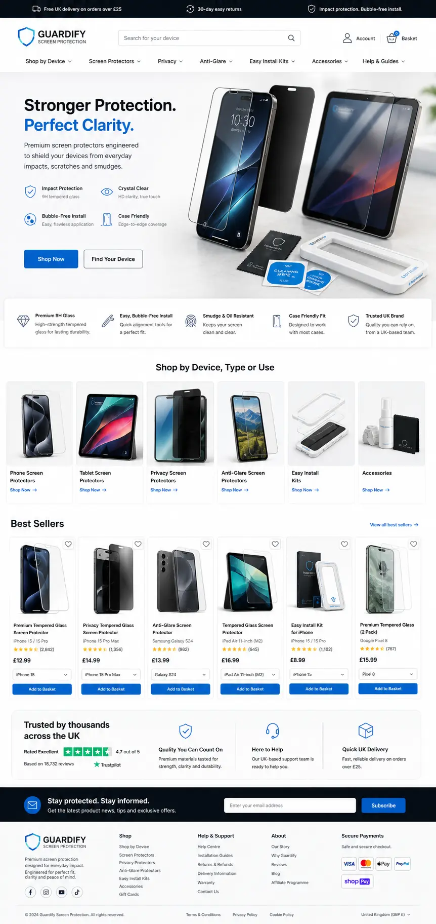 Featured image for selling screen protectors  online with Make Local for Global