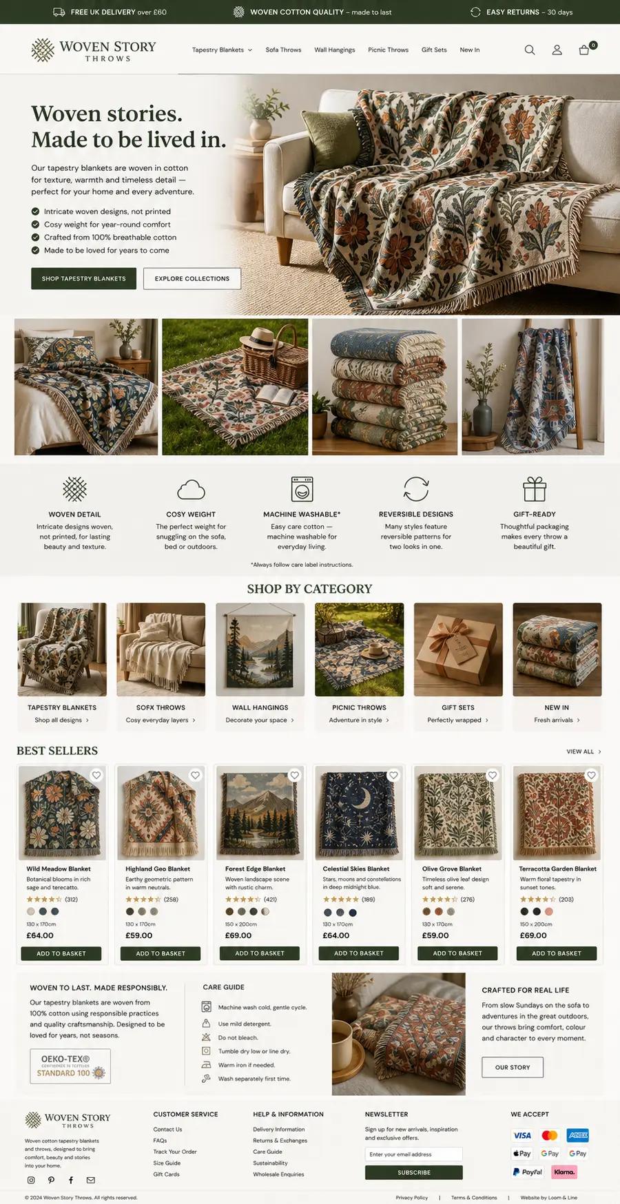 Featured image for selling tapestry blankets  online with Make Local for Global