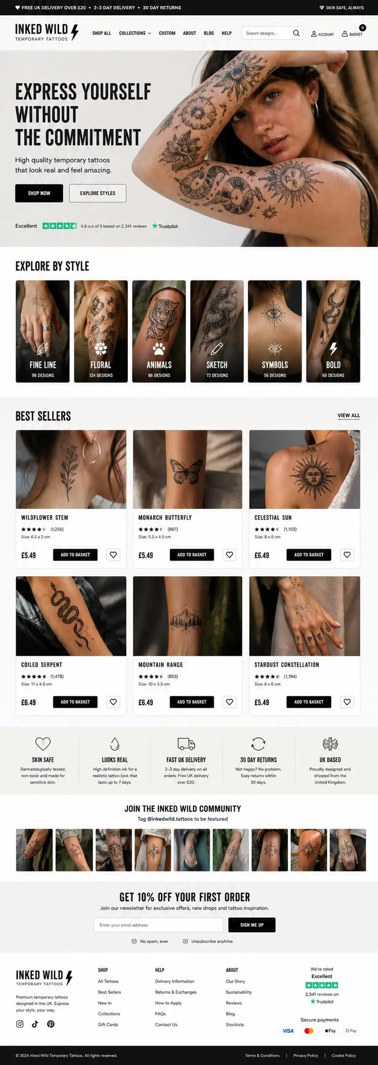 Featured image for selling temporary tattoos  online with Make Local for Global