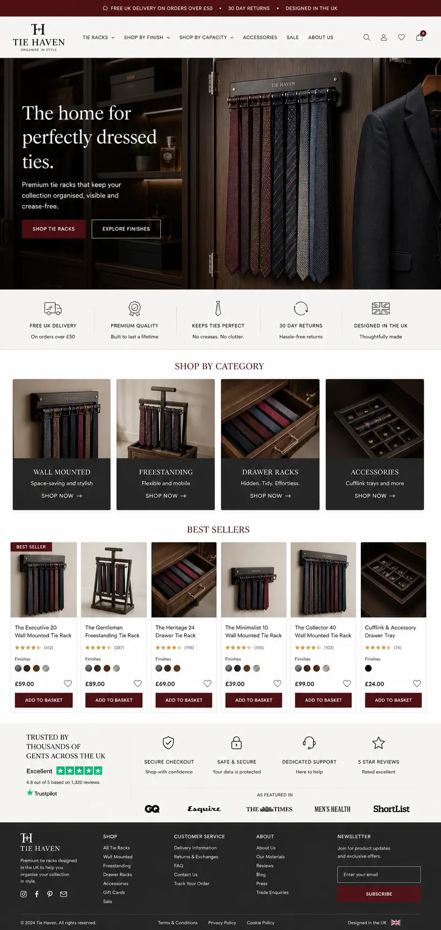 Featured image for selling tie racks  online with Make Local for Global