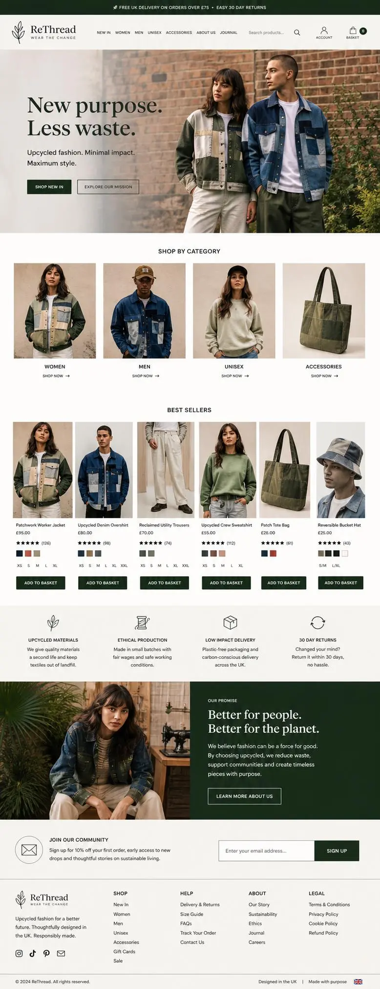 Featured image for selling upcycled fashion  online with Make Local for Global