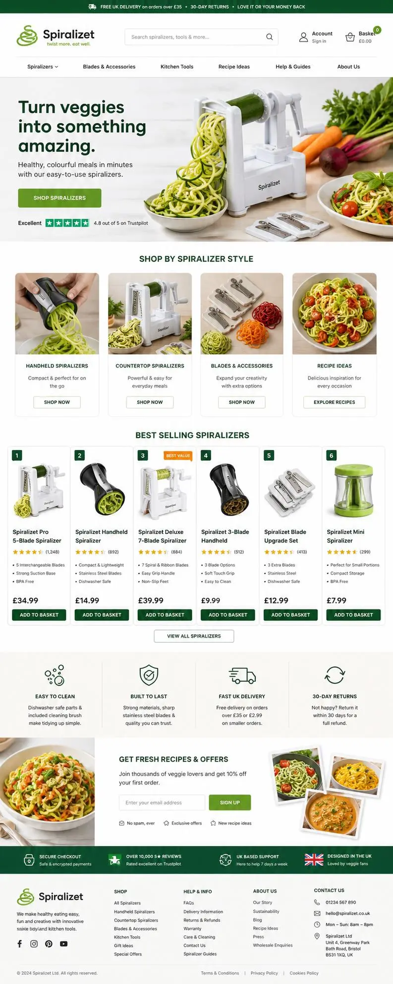 Featured image for selling vegetable spiralizer tools  online with Make Local for Global