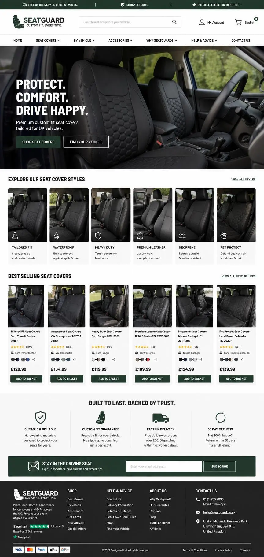 Featured image for selling vehicle seat covers  online with Make Local for Global