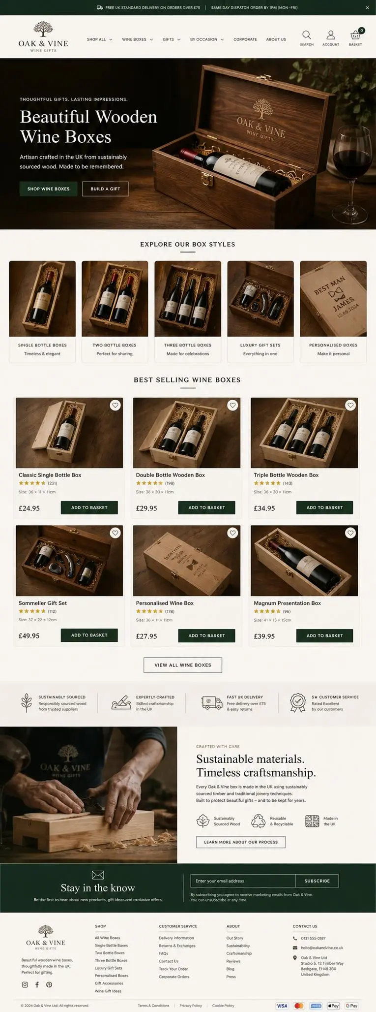 Featured image for selling wooden wine boxes  online with Make Local for Global