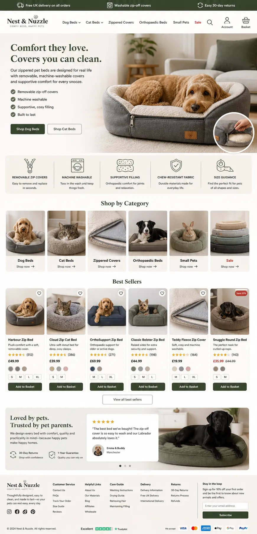 Featured image for selling zippered pet beds  online with Make Local for Global