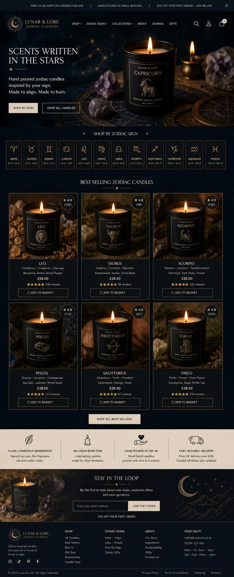 Featured image for selling zodiac candles  online with Make Local for Global