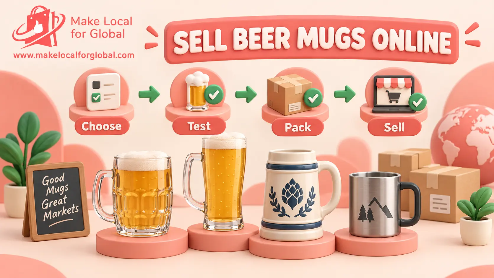 How to Sell Beer Mugs Online: Choose a Range, Test the Mug and Pack It Safely