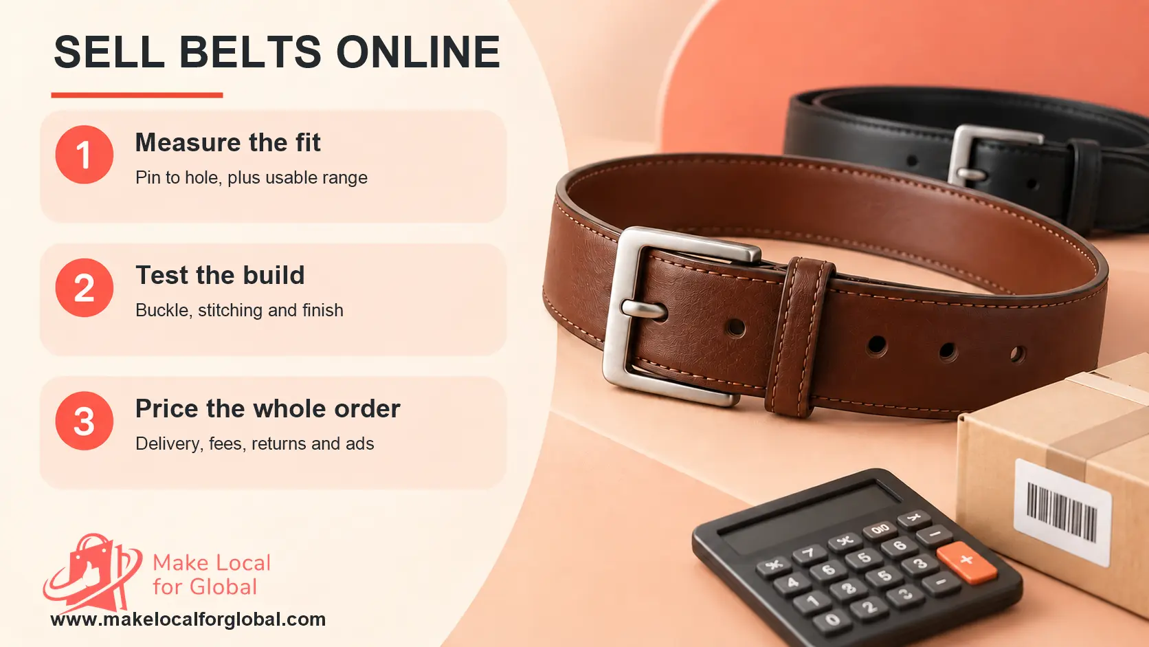 How to Sell Belts Online: Fit, Quality and Full-Order Pricing