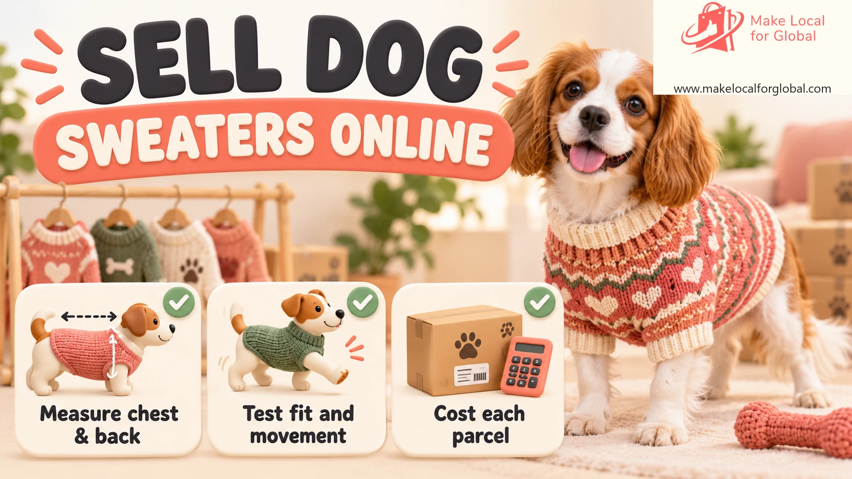 Sell Dog Sweaters Online: Fit, Fabric and Costs