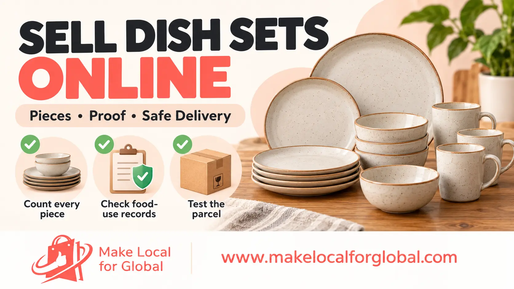 How to Sell Dish Sets Online: Build a Range That Arrives Intact