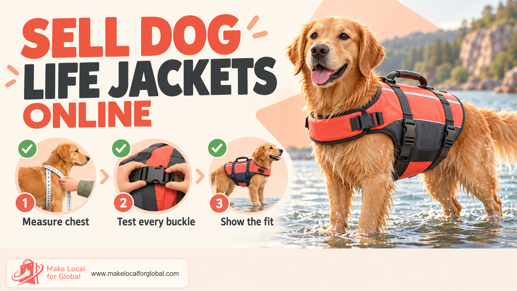 How to Sell Dog Life Jackets Online: Fit, Features and Costs