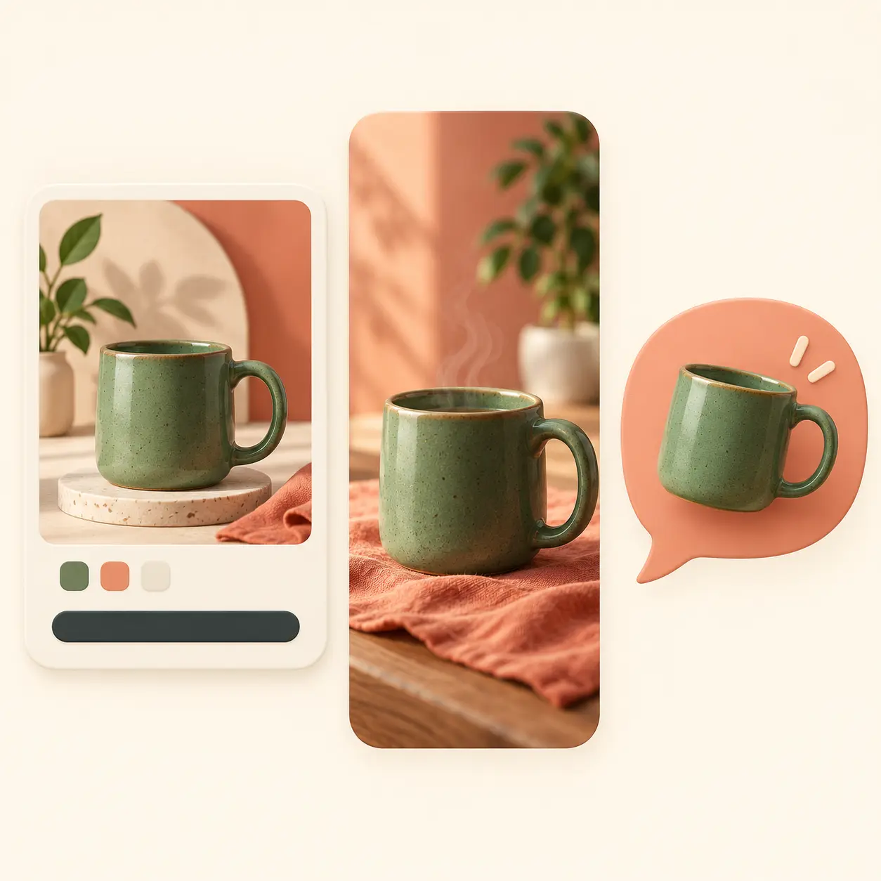 Examples of platform-specific social captions for Instagram, Facebook and Threads
